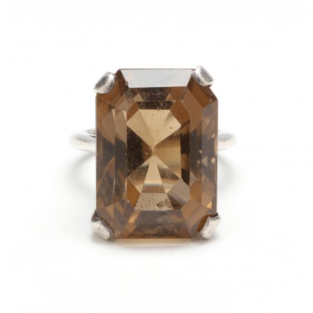 sterling-smoky-quartz-ring