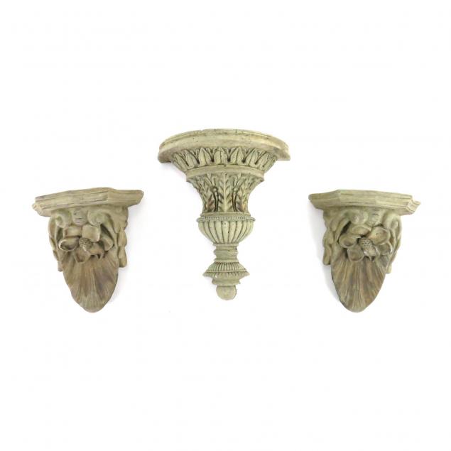 three-molded-stone-sconces