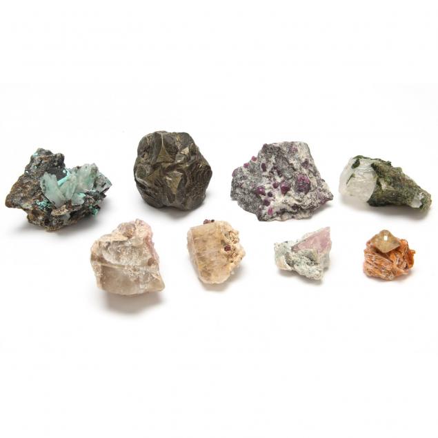 eight-unidentified-mineral-specimens