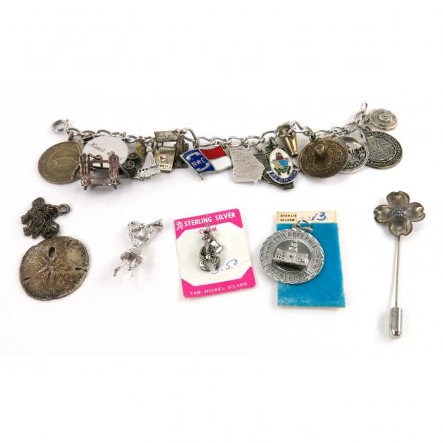 silver-charm-bracelet-plus-loose-charms