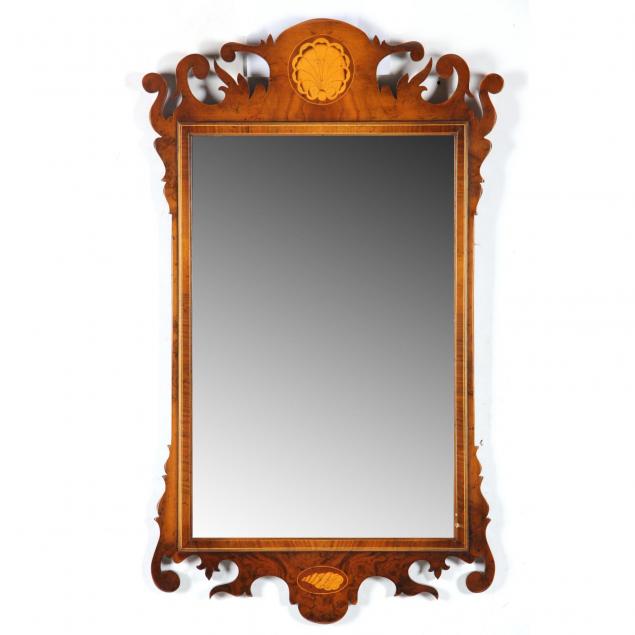 chippendale-style-inlaid-mirror