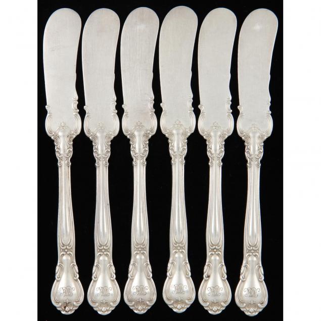 six-gorham-chantilly-sterling-silver-butter-spreaders