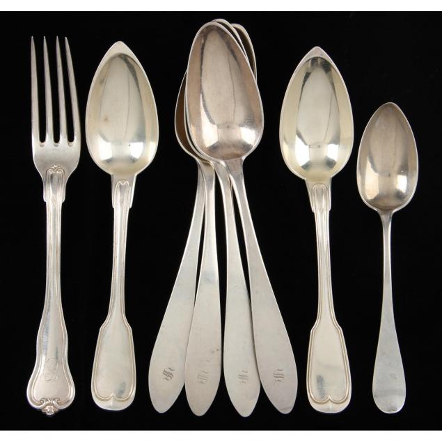 group-of-continental-silver-silverplate-flatware