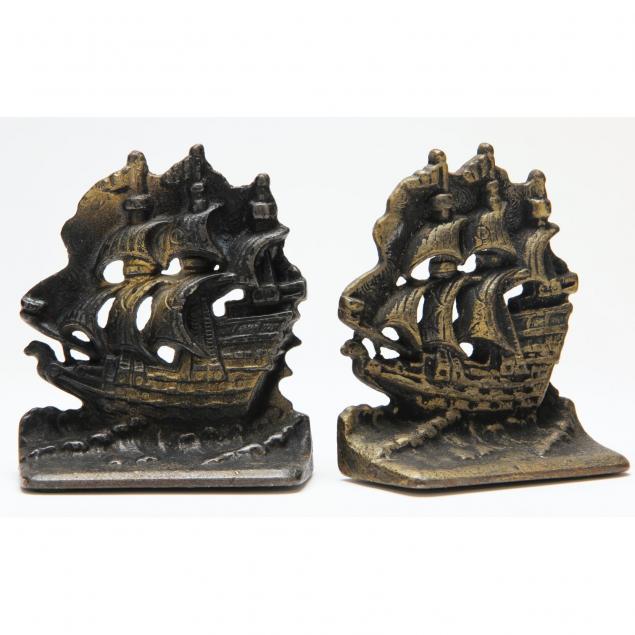pair-of-cast-iron-ship-bookends