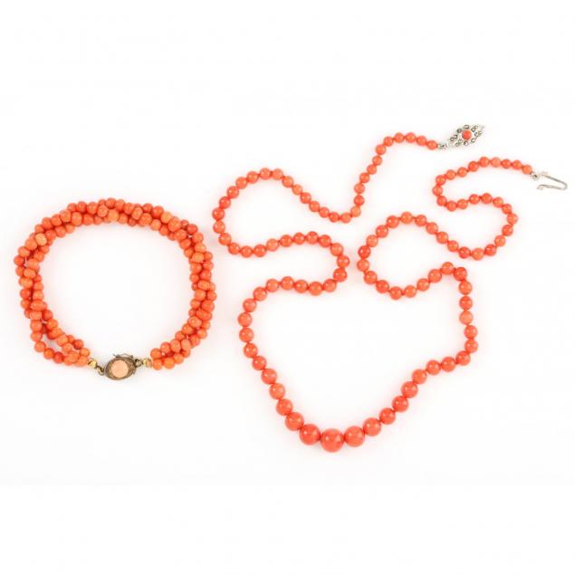 coral-necklace-and-bracelet