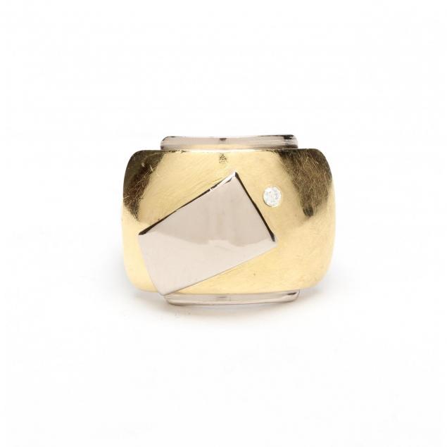 18kt-two-tone-gold-and-diamond-modernist-ring-jewelsmith