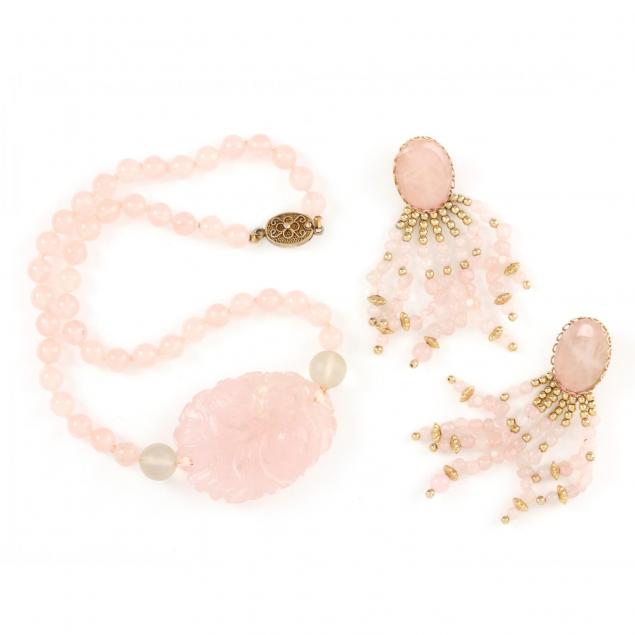 rose-quartz-necklace-and-earrings