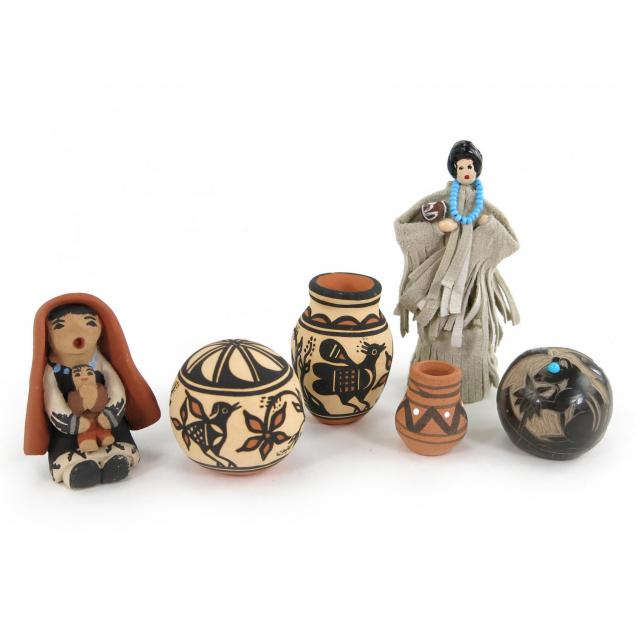 six-american-indian-miniatures