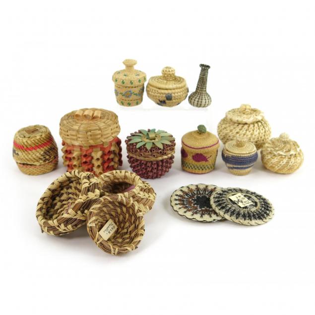 fifteen-maine-indian-miniature-woven-items