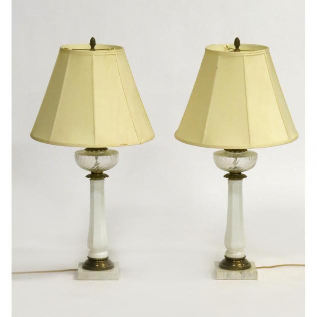 pair-of-glass-and-marble-lamps