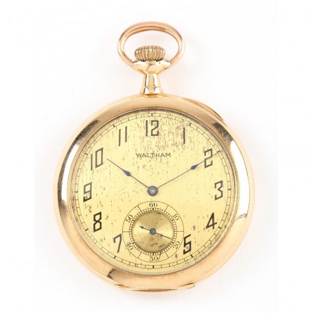 14kt-gold-pocket-watch-waltham