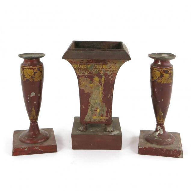 tole-mantel-garniture-set