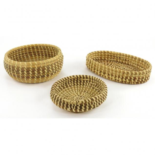 three-vintage-sweetgrass-baskets