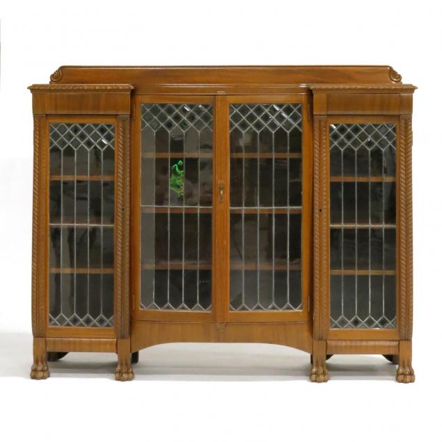 edwardian-leaded-glass-bookcase