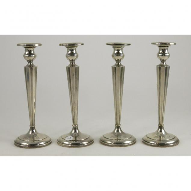 set-of-four-sterling-silver-candlesticks