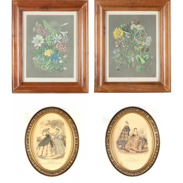 four-19th-century-framed-prints