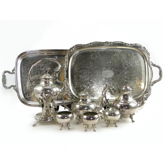 silverplate-tea-coffee-service-and-two-waiters