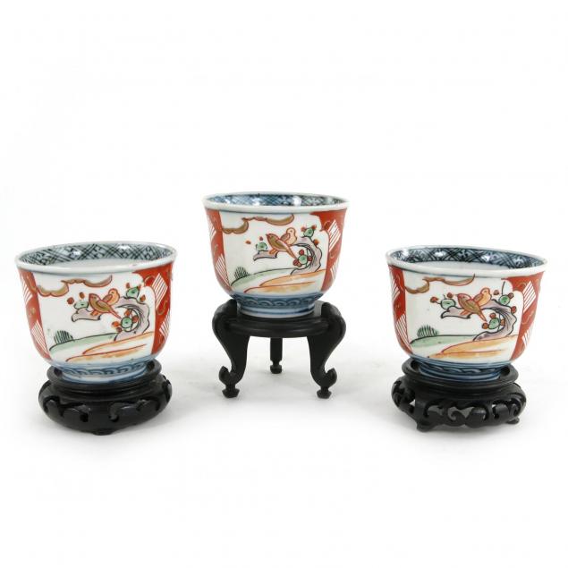 Three Imari Tea Bowls (Lot 47 16th Annual Memorial Day AuctionMay 25