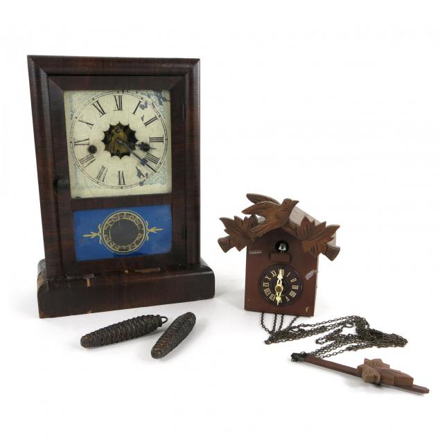 two-vintage-clocks