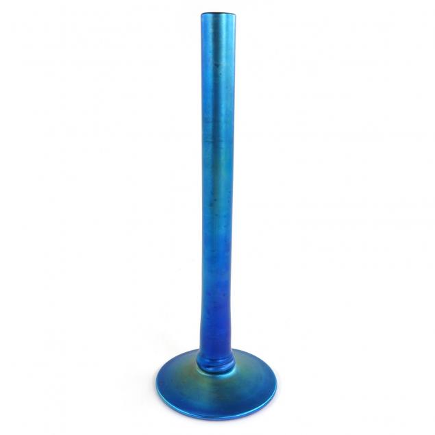 att-steuben-blue-aurene-bud-vase