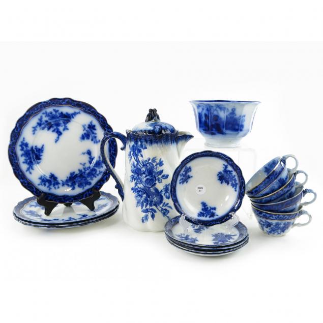 15-pieces-of-antique-flow-blue-china