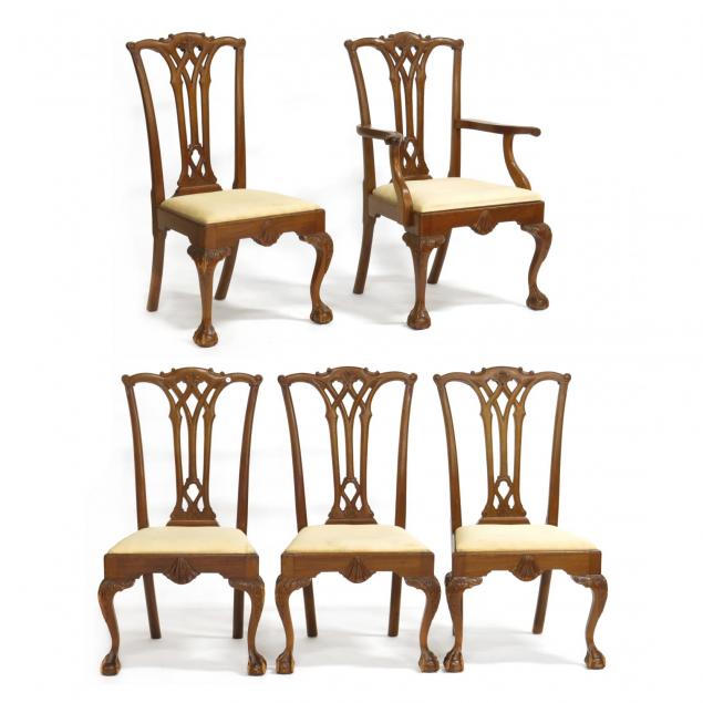 set-of-five-chippendale-style-dining-chairs