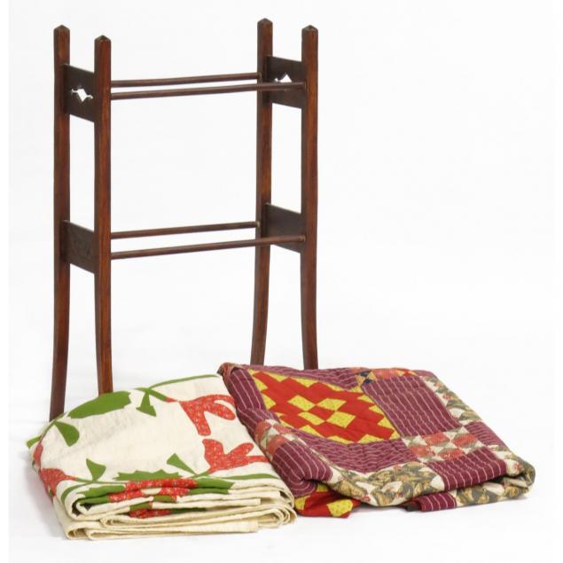 contemporary-quilt-rack