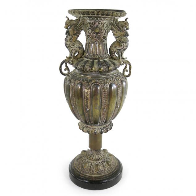 renaissance-revival-silvered-bronze-tone-mantel-urn