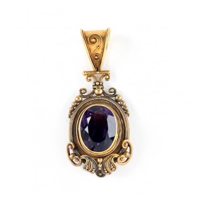 etruscan-revival-amethyst-pendant-locket