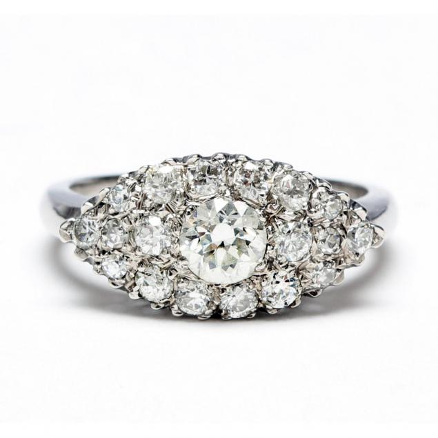 vintage-14kt-white-gold-diamond-cluster-ring