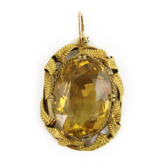 vintage-citrine-pendant