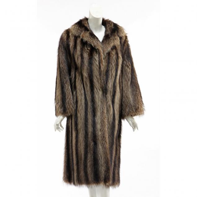 three-quarter-length-raccoon-coat