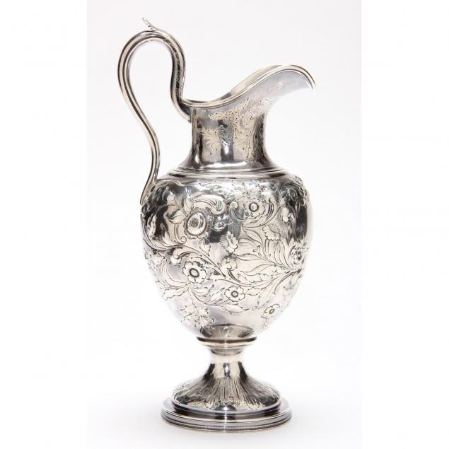 19th-century-american-coin-silver-water-pitcher
