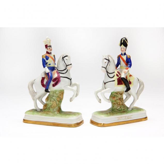 pair-of-sitzendorf-porcelain-military-models