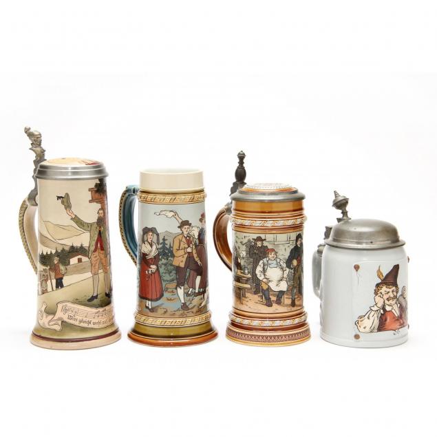 four-fine-german-steins