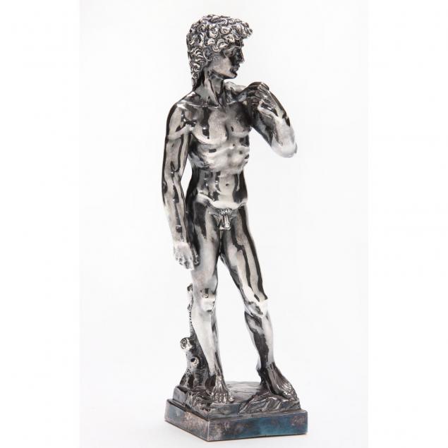 sterling-silver-sculpture-of-david-after-michelangelo
