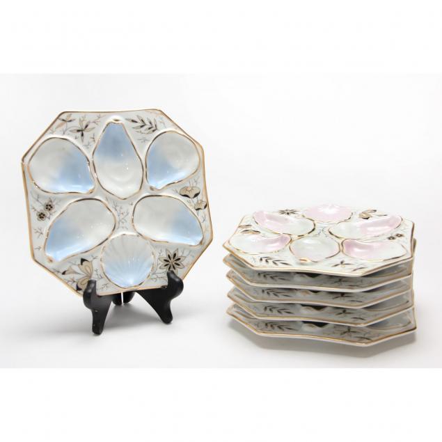 set-of-six-continental-octagonal-porcelain-oyster-plates