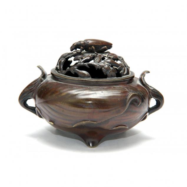 naturalist-cast-bronze-lidded-censer