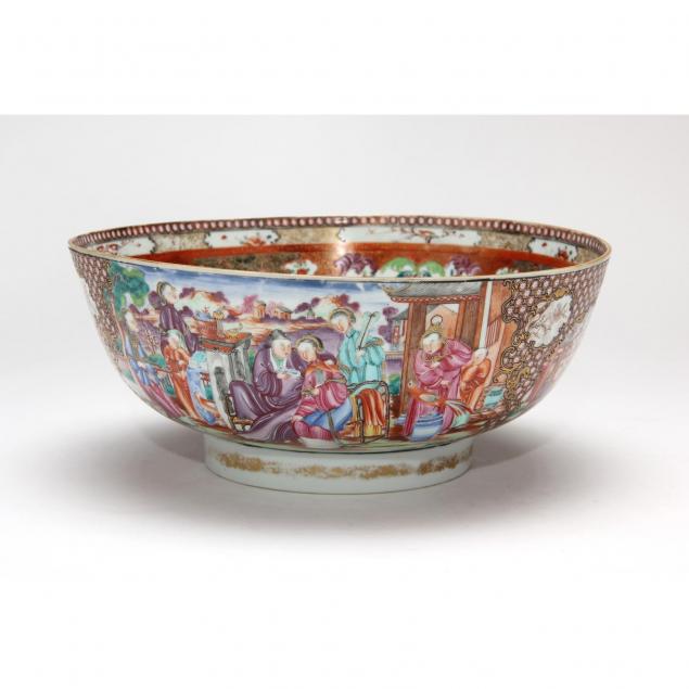 chinese-export-rose-mandarin-punch-bowl