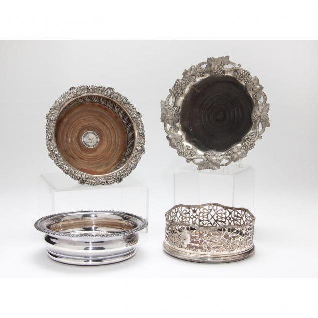 four-antique-vintage-silverplate-bottle-coasters