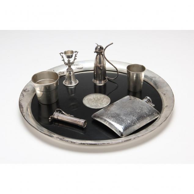 seven-assorted-silver-drinking-cocktail-accessories