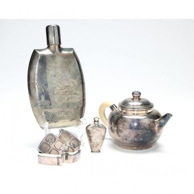 four-japanese-silver-items