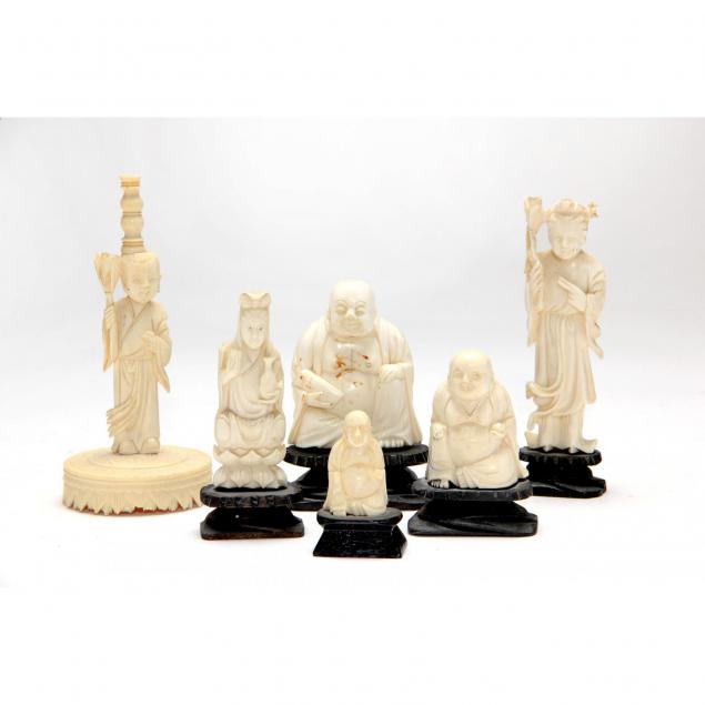 group-of-six-small-chinese-ivory-figurals