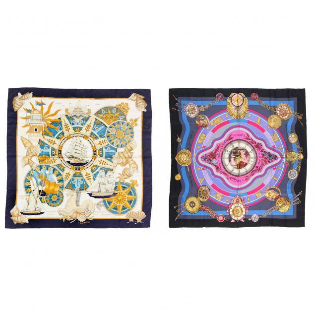 two-vintage-silk-scarves-hermes