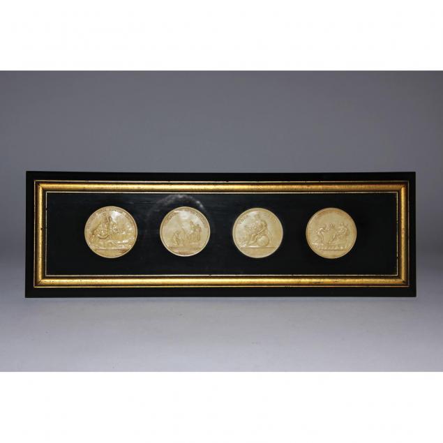 set-of-four-17th-and-18th-century-continental-medallions-in-wax