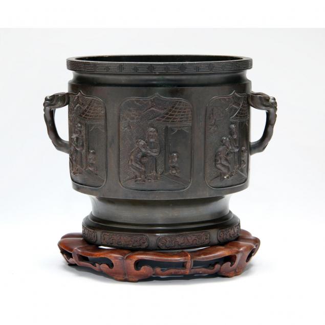 chinese-bronze-jardiniere-on-stand