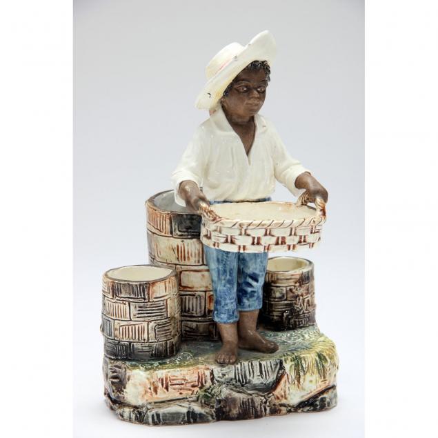 english-figural-majolica-salt-holder