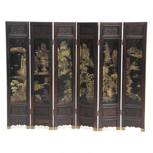 chinese-six-panel-diminutive-floor-screen