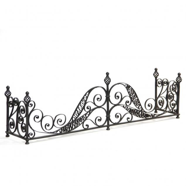 spanish-style-wrought-iron-fire-fender