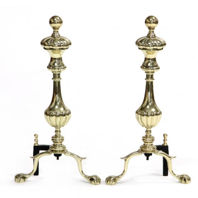 pair-of-brass-andirons